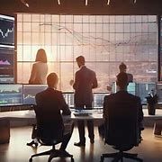 Financial trends illustration