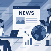 Financial trends illustration